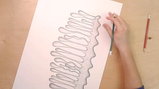 Рисование абстрактного пятна карандашом, abstract drawing with a pencil смотреть онлайн