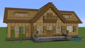 Майнкрафт - Как построить уютный деревянный дом. Minecraft