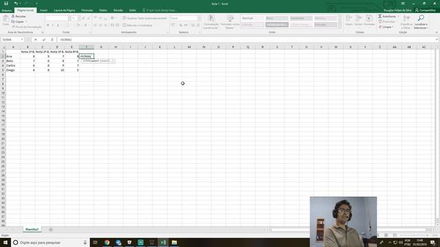 Aula Introdutória - Microsoft Excel - Função Soma смотреть онлайн