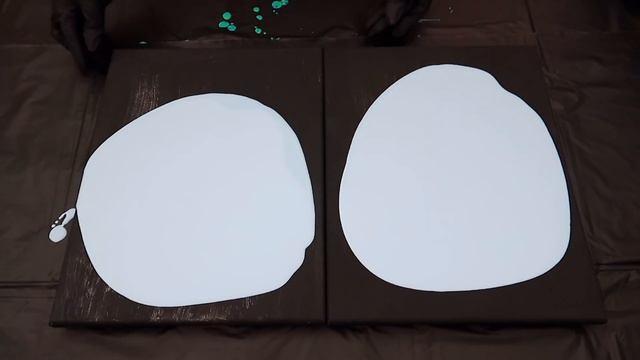 Large Canvas | Circle Acrylic Pouring |Abstract Pour for Beginners смотреть онлайн