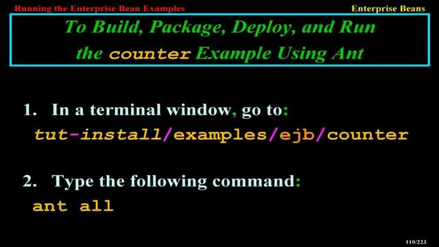 Running the Enterprise Bean Examples смотреть онлайн