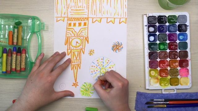 Рисуем салют ко Дню Победы (7+) смотреть онлайн