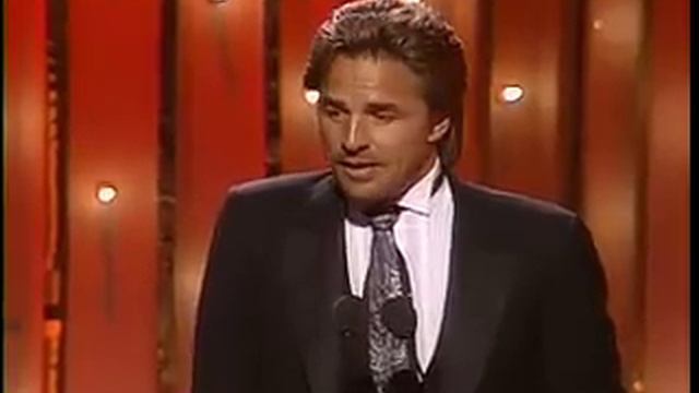 Don Johnson Wins Best Actor TV Series Drama - Golden Globes 1986 смотреть онлайн