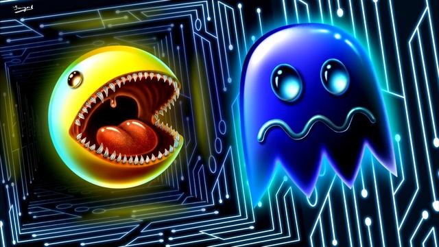 Pacman (пакман)  как действуют призраки в игре