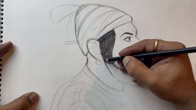 Pencil drawing of the | Chhatrapati Shivaji Maharaj | Start to End Process смотреть онлайн