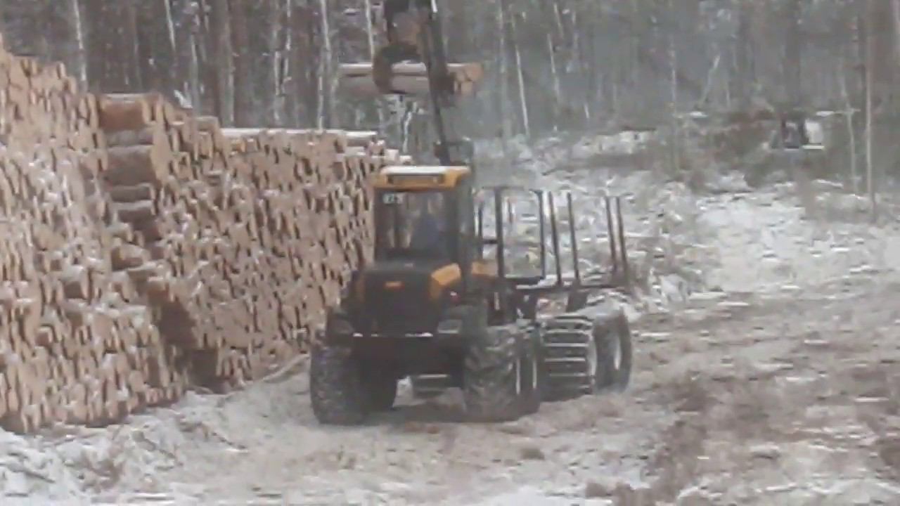 Работа комплекса в лесу