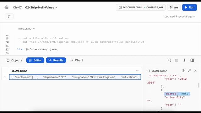 Faster Multiline JSON Processing Using JSON File Format In Snowflake смотреть онлайн