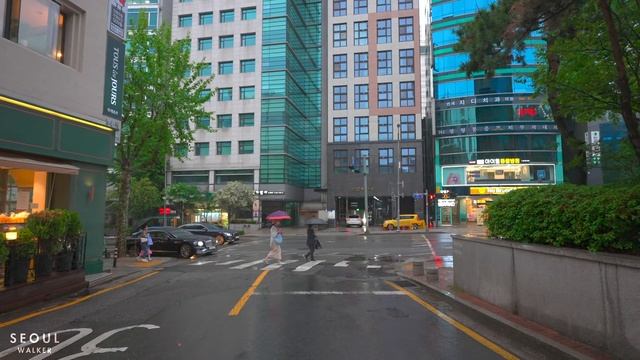 Exploring The Back Alleys Of Gangnam In The Rain | Seoul Travel Guide 4K HDR смотреть онлайн