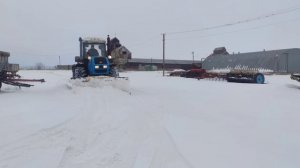 Замело. Чистим Снег. Без ХТЗ никуда. МТЗ кун.