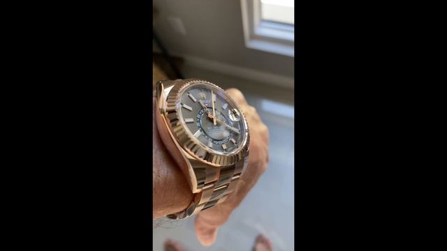 Rolex Sky-Dweller Rhodium Dial Everose Gold 326935 2021