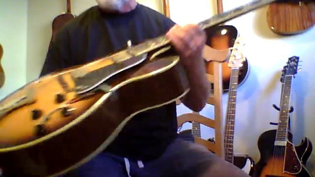 Aria Herb Ellis made in Japan archtop guitar has a presence & tone SOLD SOLD смотреть онлайн