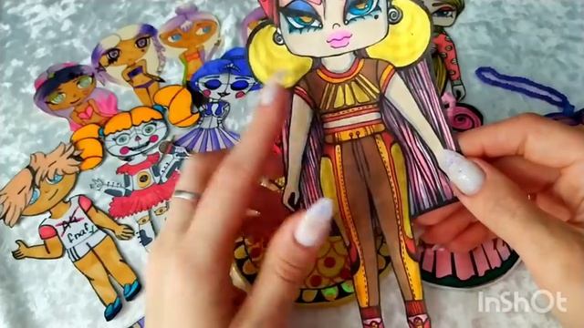 #бумажныекуклы НОВЫЕ БУМАЖНЫЕ КУКЛЫ аниматроник ?новогодние куколки обзор кукол #аниматроник смотреть онлайн