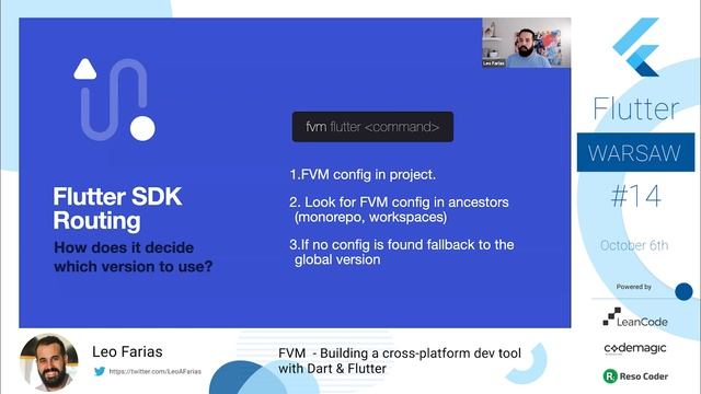 Leo Farias - FVM - Building a cross-platform dev tool with Dart & Flutter - Flutter Warsaw #14 смотреть онлайн