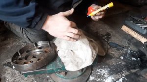 Притирка коленвала мотоцикла К750, УРАЛ к маховику