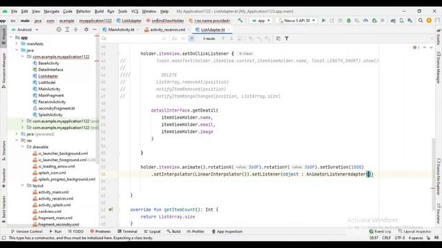 Animation in RecyclerView | Android Kotlin | Urdu\Hindi | BJM Tech смотреть онлайн