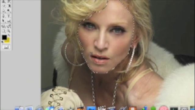Madonna made over, retouch with Photoshop, AFTER AND BEFORE! смотреть онлайн