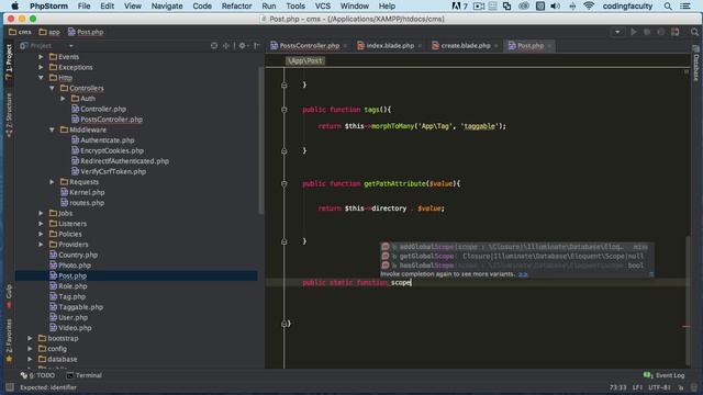 query scope in laravel 5.7 part 5 || laravel master смотреть онлайн