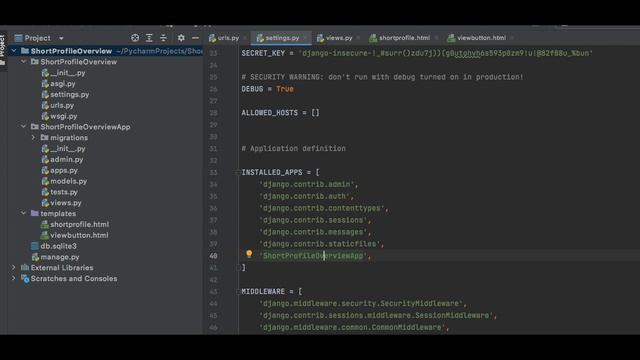 Python | django frontend for short profile смотреть онлайн