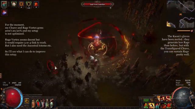 PoE 3.23 - Cleave of Rage / Rage Vortex of Berserking ! | Samurai Ichimonji смотреть онлайн