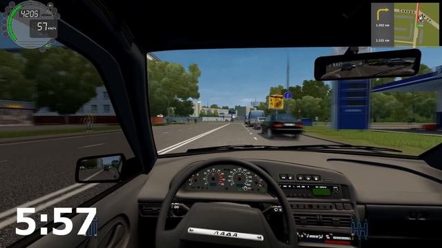 Можно Ли Проехать Всю Карту? (10 000 Машин - 100% Пробок) - City Car Driving смотреть онлайн