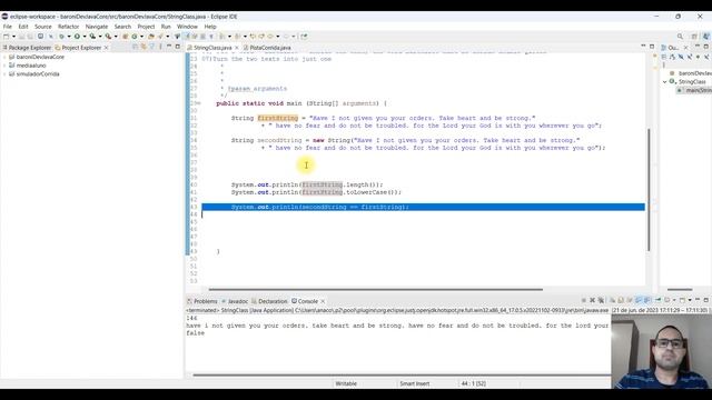 Java Class 01 String : the seven main methods смотреть онлайн
