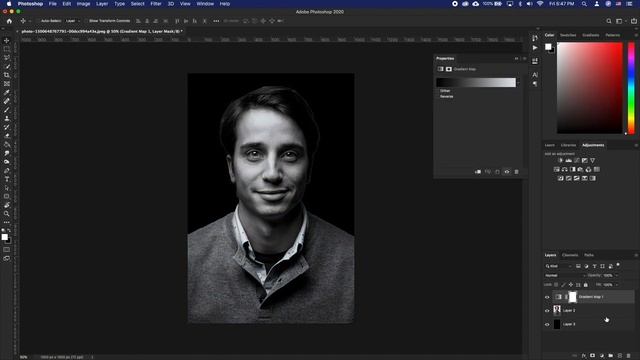 How to Create Low Key Portrait Effect in Photoshop смотреть онлайн