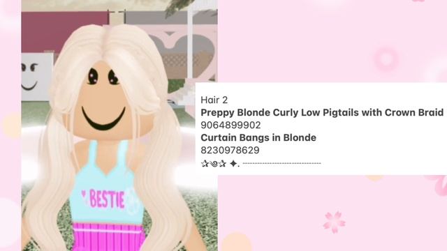 PREPPY HAIR STYLES FOR ROBLOX *With Codes And Links* смотреть онлайн