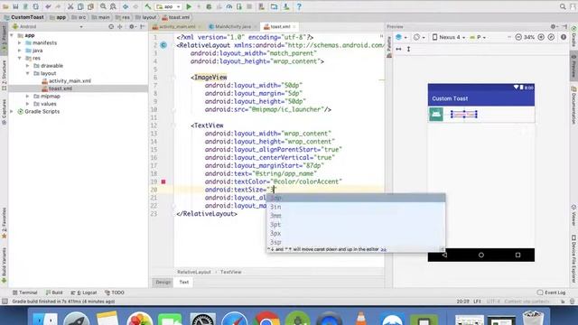Custom Toast : Android App Development Tutorial #18 in Hindi смотреть онлайн