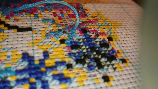 Зимове ДЕРЕВО хрестиком: процес вишивки смотреть онлайн