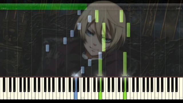 Kuroshitsuji II Alois Trancy Theme ~ The Slightly Chipped Full Moon Piano Version Synthesia смотреть онлайн