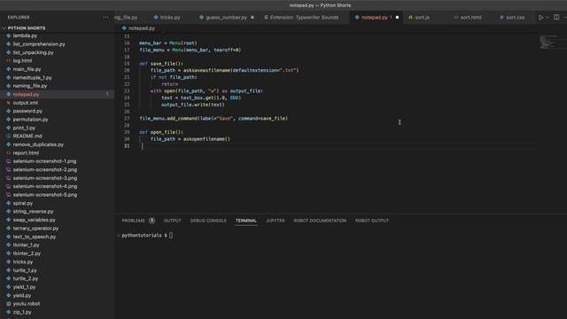 Build a Notepad with Python and Tkinter in 2 Minutes #python смотреть онлайн