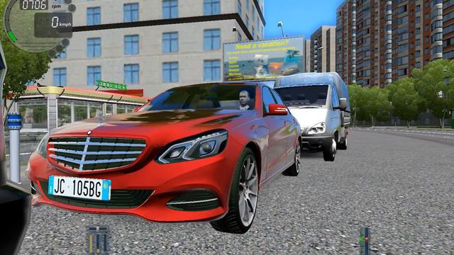 City Car Driving | Mercedes-Benz E-Class | Logitech G27 смотреть онлайн