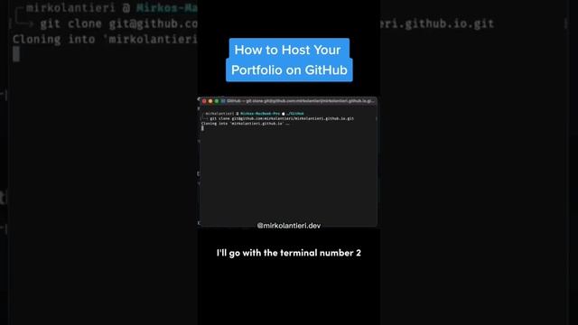 How To Host Your Portfolio on GitHub ? #github #portfolio #developer #softwareengineer #repository смотреть онлайн