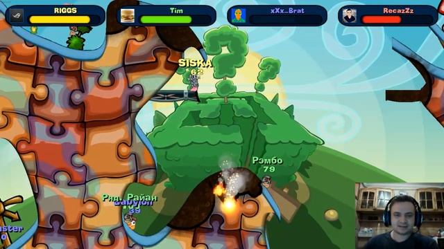 Стрим - Worms Reloaded - Пррррыыыыыыжок! Уууубегааай! смотреть онлайн