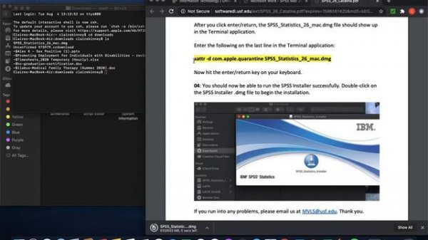 Downloading and installing SPSS for Mac