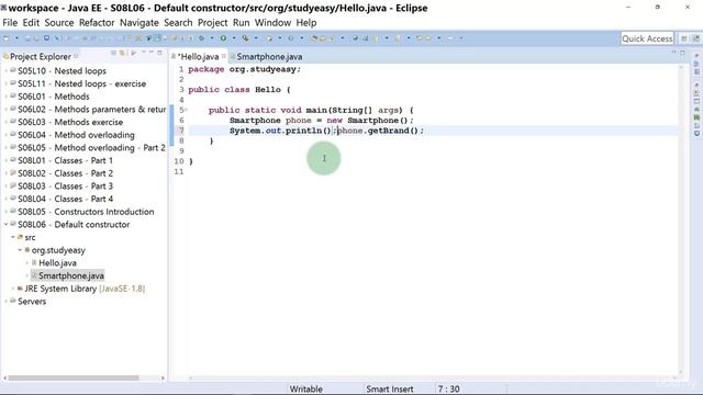 53 Default constructor смотреть онлайн