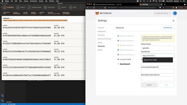 Running the Blockchain-based authentication Dapp смотреть онлайн