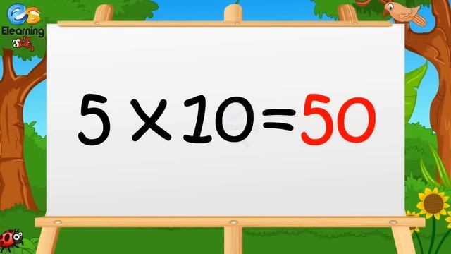 Learn Multiplication Table of Five 5 x 1 = 5 5 Times Tables смотреть онлайн