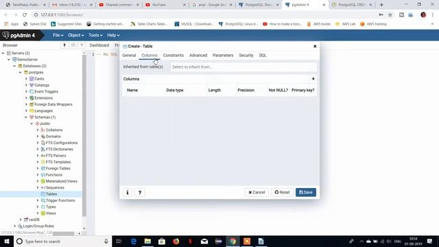PosgreSQL create, insert and select query tutorial using PGAdmin for beginners. смотреть онлайн