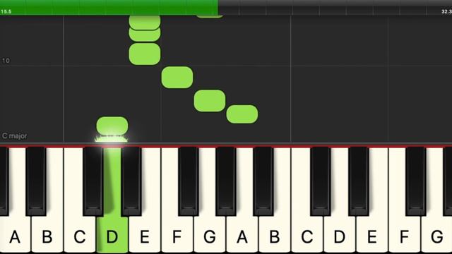 coffin dance challenge - one hand beginner piano смотреть онлайн
