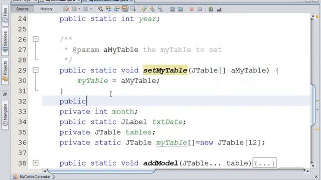 How to Create Calendar 12 months Finished in Java Netbeans смотреть онлайн