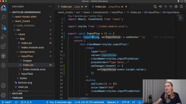 Разбираем хуки (hooks) в React по доке и на примере todo листа | уроки JavaScript смотреть онлайн