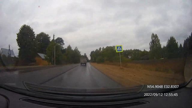 Driving in Smolensk region: Ельня - Дорогобуж - Кардымово - Смоленск 12/09/2022 (timelapse 4x) смотреть онлайн
