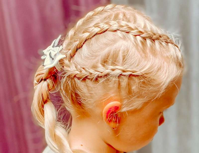 Элегантная прическа для девочек с косами Детские прически смотреть онлайн