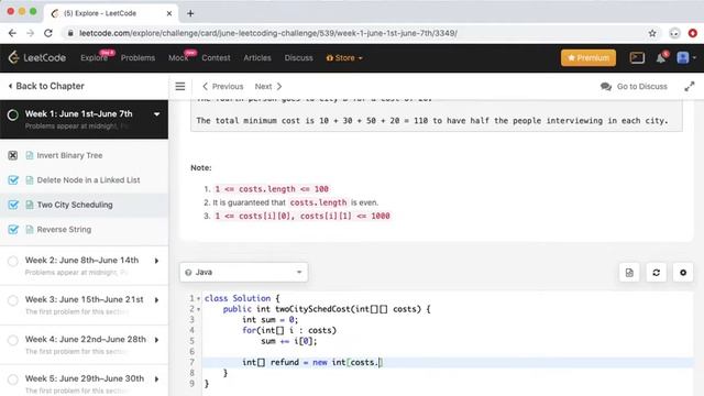 LeetCode June - Invert Binary Tree, Delete Node in a Link List, Two City Scheduling, Reverse String смотреть онлайн