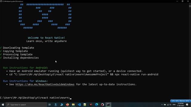 Let's Create New Project In React Native | React Native Tutorial In Hindi #3.0 смотреть онлайн