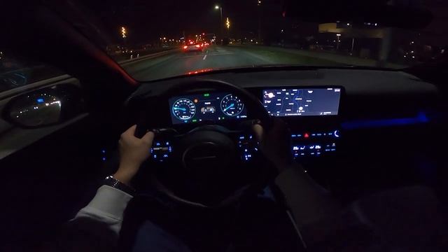 2024 Hyundai KONA [1.6 Hybrid, 141 HP] POV Night Test Drive (Ambient Light) CARiNIK