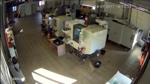 Видеонаблюдение на производстве. Пример видеозаписи с камеры AHD 2.0 Mp.