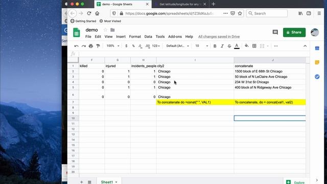 Geocode Data Using Google Maps смотреть онлайн
