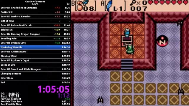 (old) Oracle of Seasons Any% in 2:08:17 смотреть онлайн
